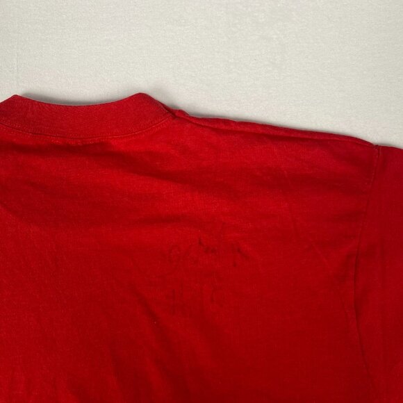Vintage 90s Made in USA Single Stitch 1994 Youth Olymporama Volleyball Red Tee - Picture 10 of 10